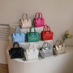 Fashion Color Stone Grain Chain Bag