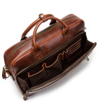 Horse Leather Men's Shoulder Bag Leather Laptop Men's Briefcase Portable