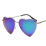 Retro Peach Heart Sunglasses Men And Women Color