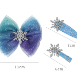 Christmas Snowflake Snap Clip Hair Clip Slide Hair Accessories