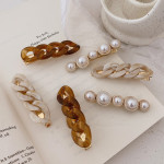 Korean Wild Chain Pearl Hairpin Combination