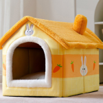 Foldable Dog House Pet Cat Bed Winter Dog Villa Sleep Kennel Removable Nest Warm Enclosed Cave Sofa Pets Supplies