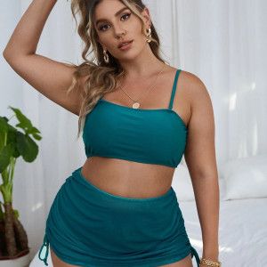 Fashion Fat MM Three-piece Large Size Split Swimsuit Women