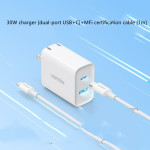 20W Dual-port Charging Head Multi-port Usb Universal Data Cable