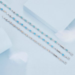 New Copper Plated Platinum Zircon Bracelet Is Popular And Adjustable