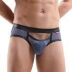 Men's Hollow Back Double Thong Underpants