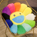 Cotton Plush Sunflower Pillow