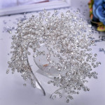 2021 New Heavy Handmade Rhinestone Ice And Snow Queen Wedding Crown