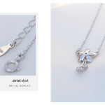 S999 Pure Silver Flower Necklace For Women Summer