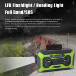 LED Lighting Solar Hand-cranked Power Bank Radio