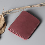 Men's And Women's Simple Hard Leather Wallet