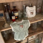 Baby Striped Bear Short Sleeve Bodysuit