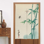 Home Kitchen Bedroom Partition Chinese Style Cloth Curtain