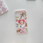 Retro Japanese Dog Cat Couple Film All-inclusive Phone Case