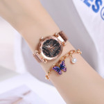 Fashion Boutique Butterfly Suit Gift Box Butterfly Dial Watch Butterfly Necklace Bracelet Earrings