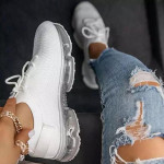 Mesh Lace Up Ladies Casual Shoes Outdoor