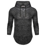 Men's European Fashion Solid Color Hoodie