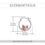 Axolotl Hoop Earrings for Women 925 Sterling Silver Axolotl Jewelry