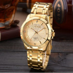 Luxury Brand Man Gold Dress Watches Stainless Steel