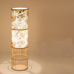 Tea Room Bamboo Woven Table Lamp Study Night Light Adjustable Light Warm Zen Bedside Lamp