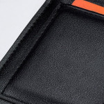 Men's Compact Wallet With Zipper And Multiple Card Slots