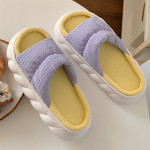 Candy Colored Cotton And Hemp Slippers For Home Use In Leisure Room