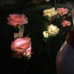 Outdoor Landscape Solar Rose 3-head Courtyard Garden Ground Plug Lawn Lamp