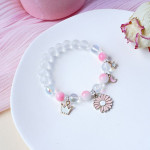 Women's Fashion Temperament Cute Cat Crystal Beads String