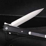 Outdoor portable folding knife with plastic handle