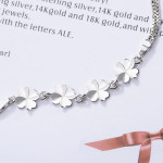 Women's Fashion Flower Four Leaf Clover Bracelet