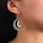 Ornament Retro Sun Moon Earrings Personality