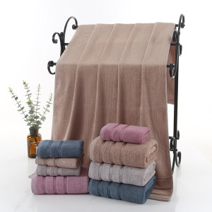 Fiber And Ink Bamboo Bath Towel For Adult Household Water Absorption