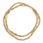 Bracelet Necklace Braided Material Straight Tube Element Piece Gold Loose Beads