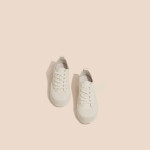 Casual White Leather Sneakers