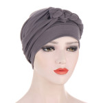 AliExpress New Side Braid Multicolor Soft Turban Hat Muslim Chemo Hat