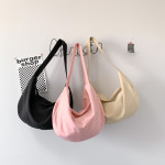 Large Capacity Cross Body Simple And Versatile Nylon Dumpling Bag