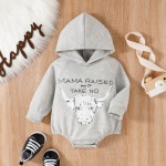 Long Sleeved Cartoon Letter Print Hoodie Top In Children Leisure Hoodie