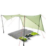 Double Silicon Fabric Rain Proof Sunshade Tent