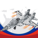 Building Block Aircraft Military Series Large Transport Assembly Toys