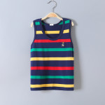 Summer Boys' Vests, Cotton Children's Vests, Big Children's Summer Striped Baby Vests, Stretch Cotton