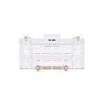 Rectangle Check Transparent Acrylic Dress Bag