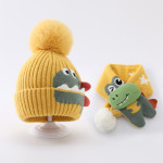 Children's Hat Baby Wool Earmuffs Hat Scarf Suit