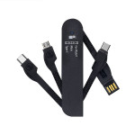 Folding 3-in-1 Data Cable A Drag Three Mobile Phone Charging Cable