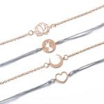 Fashion Trend Moon Earth Lotus Peach Heart Bracelet