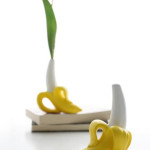 Real Ceramic Banana Vase Hydroponic Flower Arrangement