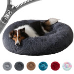 Donut Mand Dog Accessories For Large Dogs Cat's House Plush Pet Bed For Dog XXL Round Mat For Small Medium Animal Calming 40cm-120cm