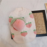 Cute Print Peach Clothes For Dogs And Cats