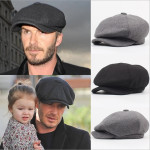 Casual Woolen Cloth British Men's Beret Octagonal