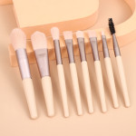 8 Small Makeup Brushes Morandi Portable Beauty Tool Soft Hair Makeup Brush