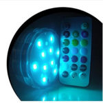 Colorful underwater waterproof lights highlight remote control lights